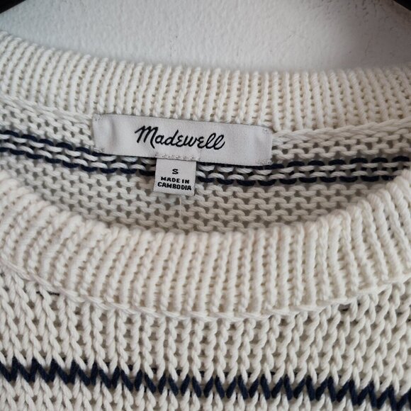 Ladies SZ S Madewell  White Linen Blend Vest - Picture 3 of 3